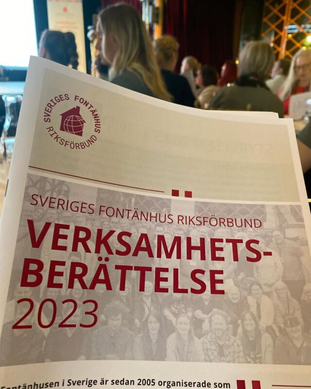 Vi är på #sverigekonferens2024 i regi av @fontanhusetorebro
Just nu pågår årsmöte för @fontanhussverige och vi får dragning av allt de gjort för de svenska husen under 2023. Snart val av nya ledamöter.