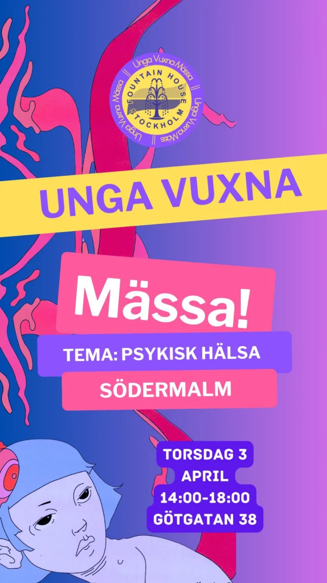 Ung och mår dåligt? 🌸
Elin, Liam och Adrian berättar om Unga vuxna-mässan som är 3 april klockan 14:00-18:00 på Fountain House, Götgatan 38 ⭐️ 
Läs mer på linktr.er/ungavuxna2025 
Länk finns i våra stories ☺️
#Ungvuxen #psykiskhälsa #mässa